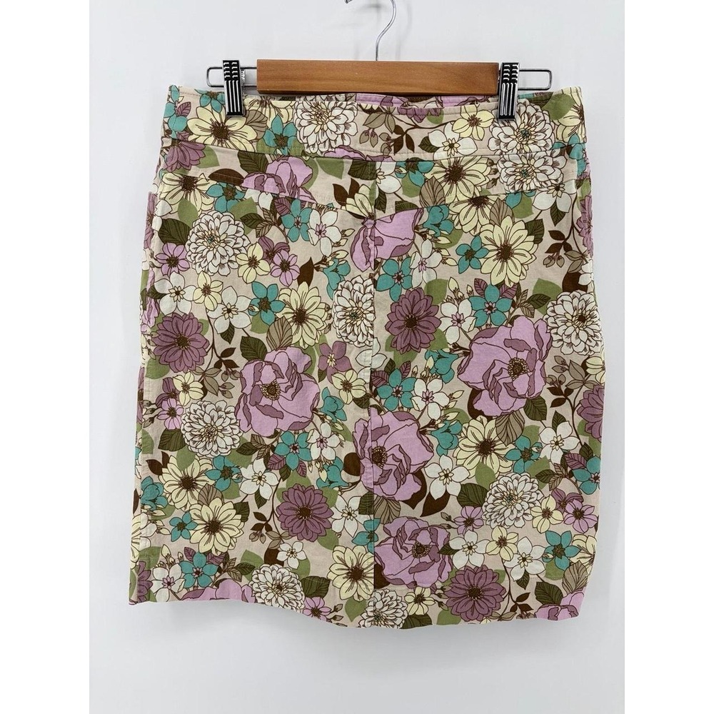 Villager by Liz Claiborne Floral Skirt, Stretch, Women's‎ Size 12 SK645